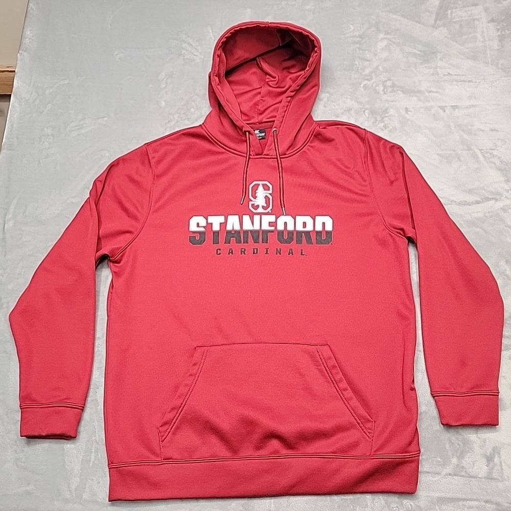 Stanford Cardinal Hoodie Mens XL Red Pullover Activewear NCAA Colosseum